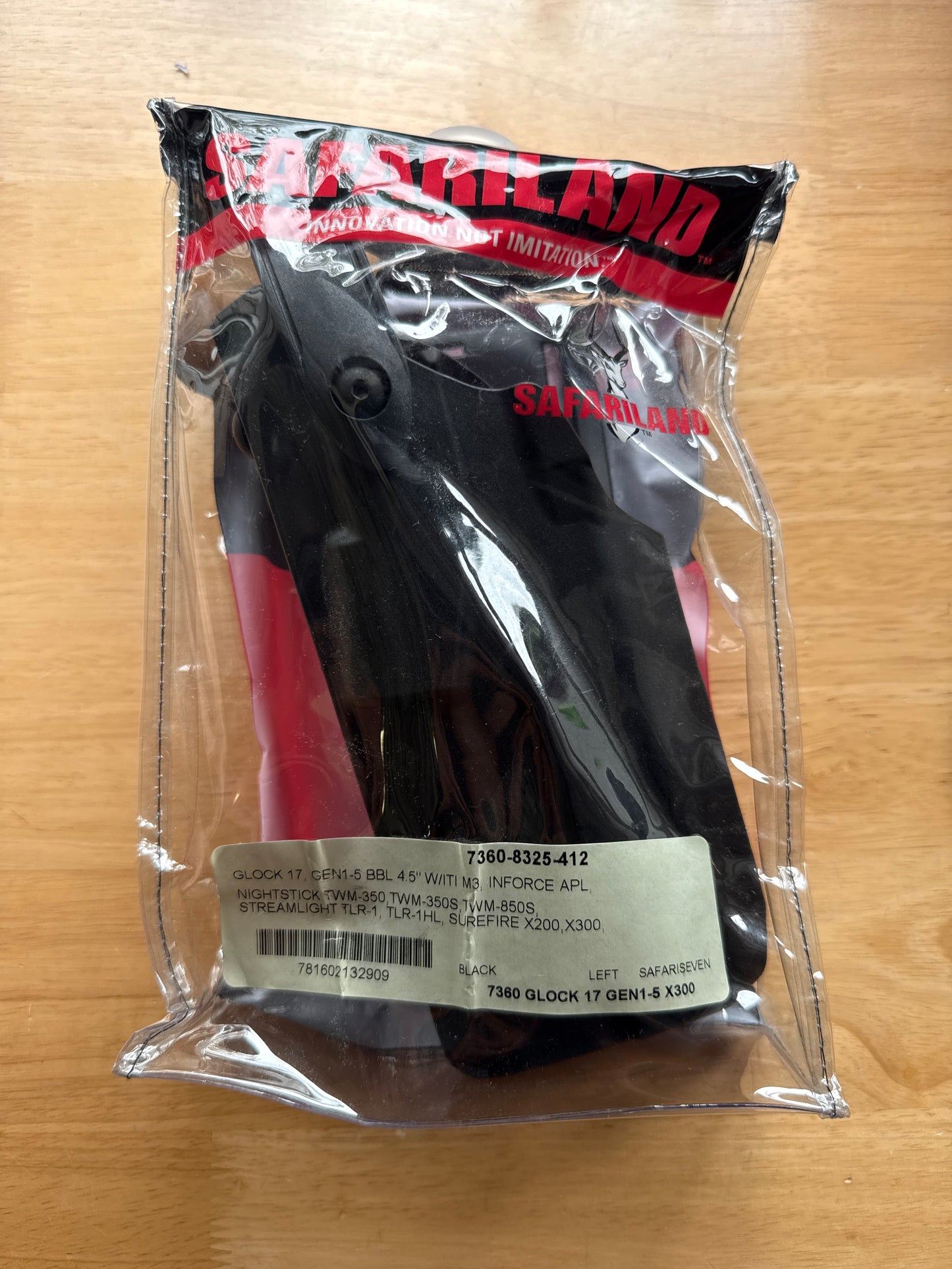 Safariland 7360-8325-412 Duty Holster Left Handed