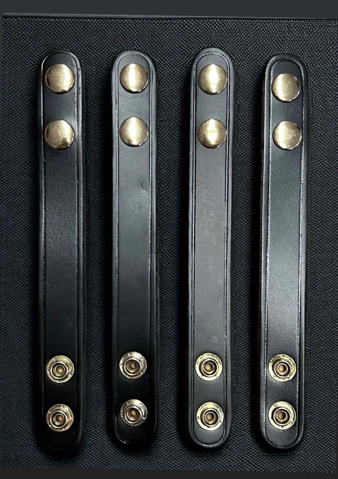 Double Snap Leather Belt Keeper
