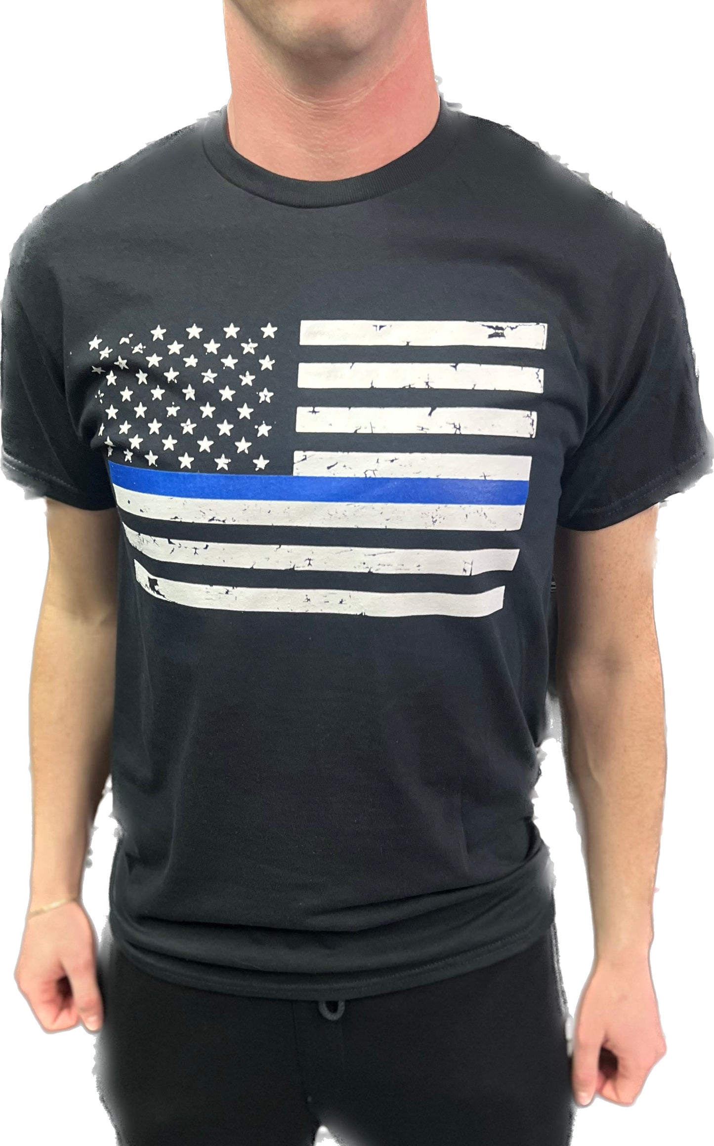 Blue Line Flag T-Shirt