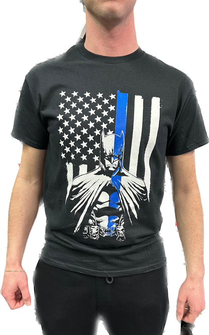 Batman Blue Line T-Shirt - Show Your Support with Style