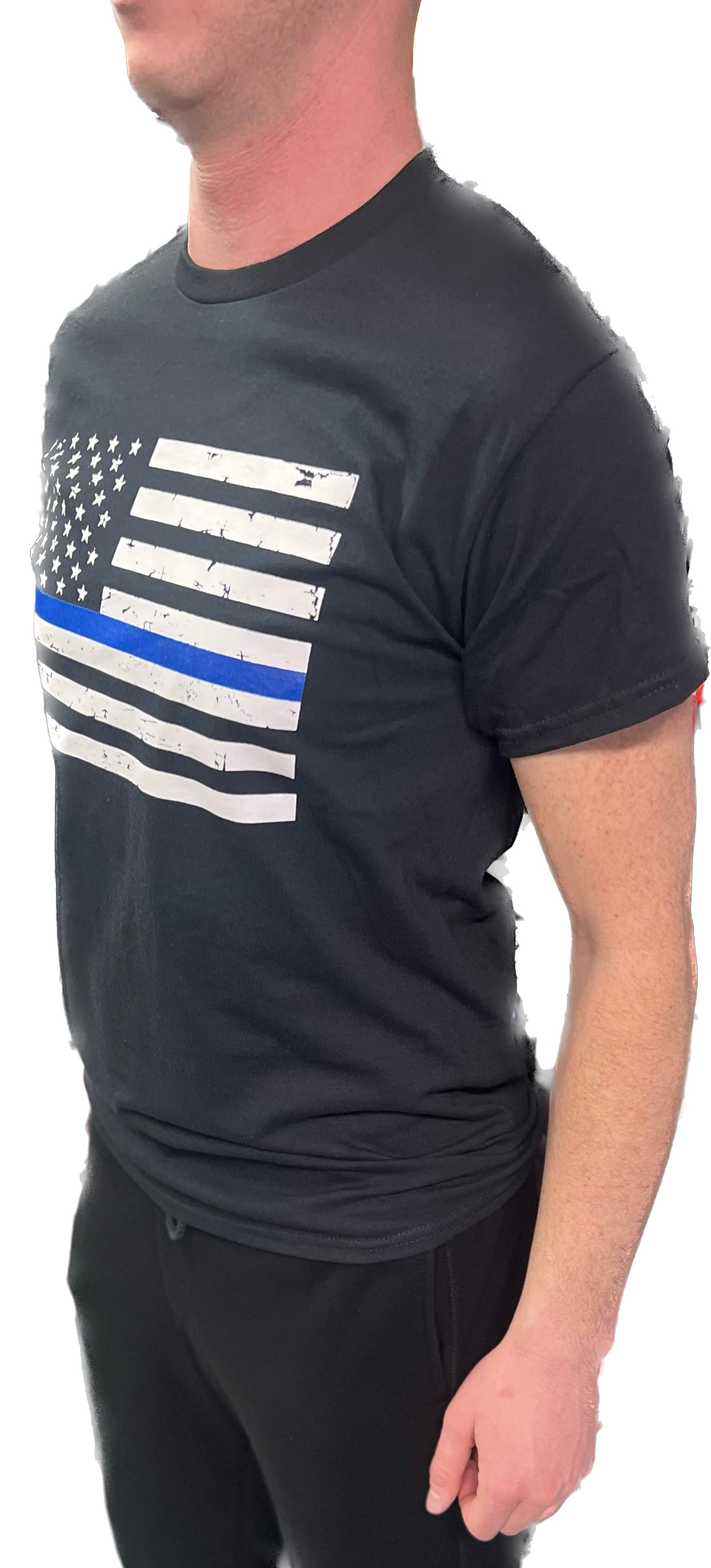 Blue Line Flag T-Shirt