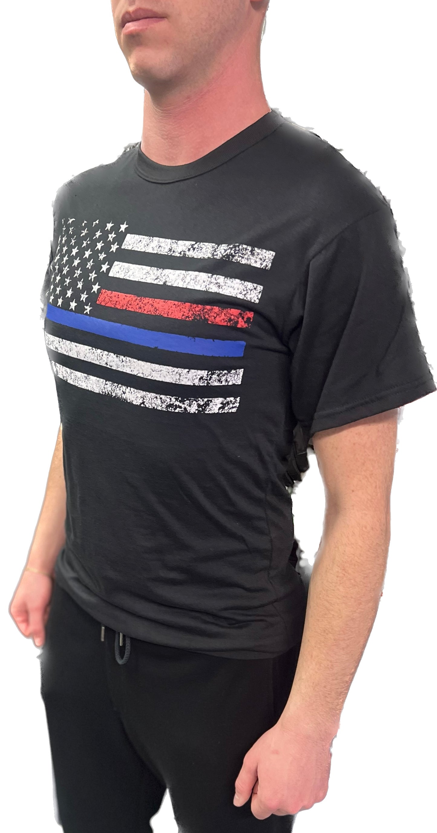 Thin Blue/Red Line T-Shirt for First Responders